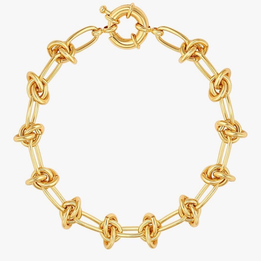 NEW 18k Gold Plated Elegant Gold Knot Bracelet